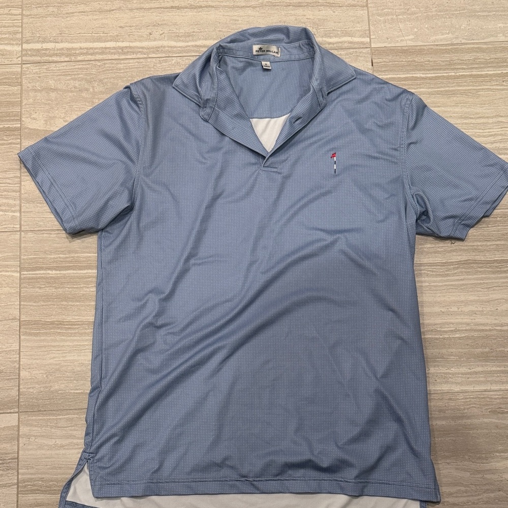 Peter Millar Light Blue Polo Shirt